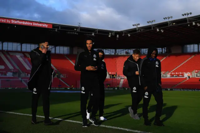 Newcastle at Stoke