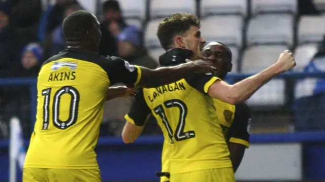 Burton celebrate