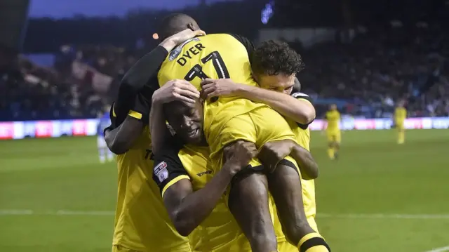 Burton celebrate