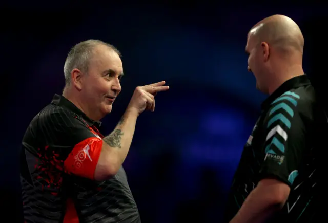 Phil Taylor and Rob Cross