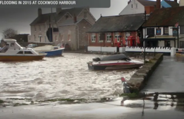 Flooding in Cockwood, 2015