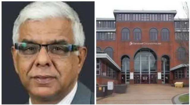 Councillor Mahboob Hussain and council offices