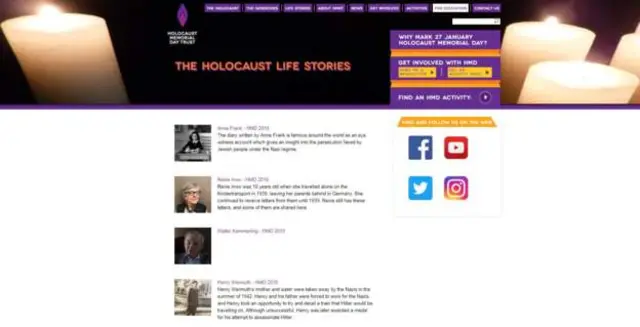 Holocaust Memorial Day Trust website