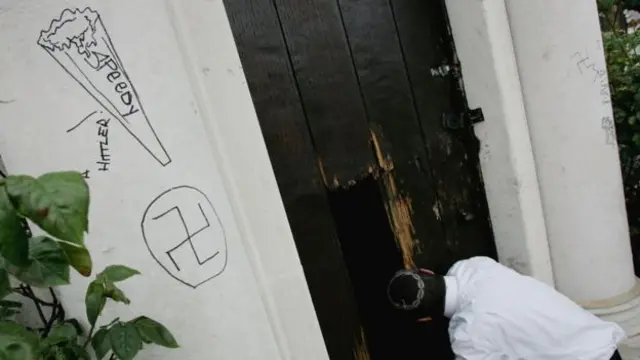 Vandalised Jewish cemetery