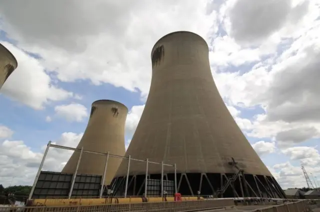 Drax Power Station's towers.