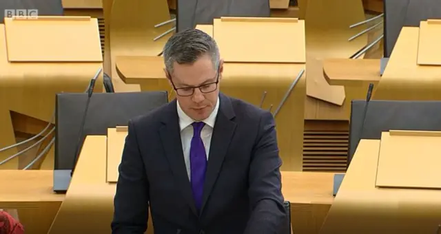 Finance Secretary Derek Mackay