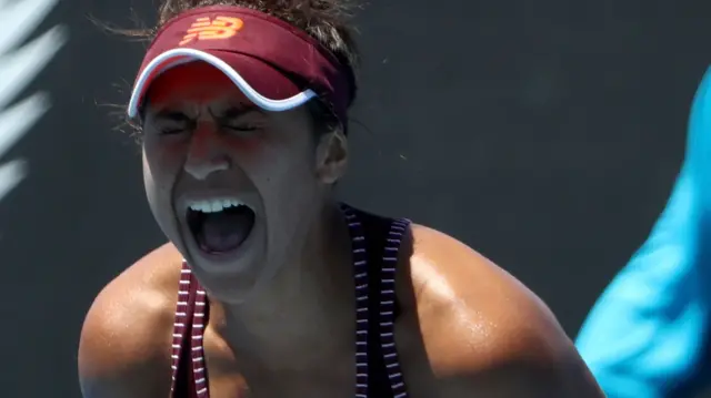 Heather Watson celebrates win
