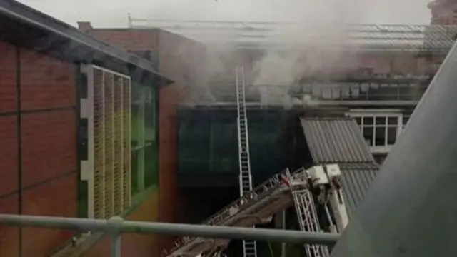 Fire at Nottingham Railway Station