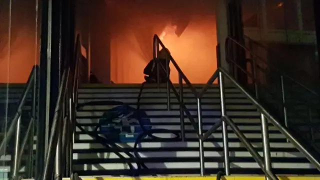 Fire at Nottingham railway station