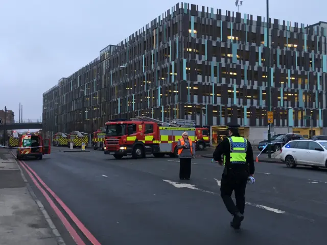 Scene outside car park