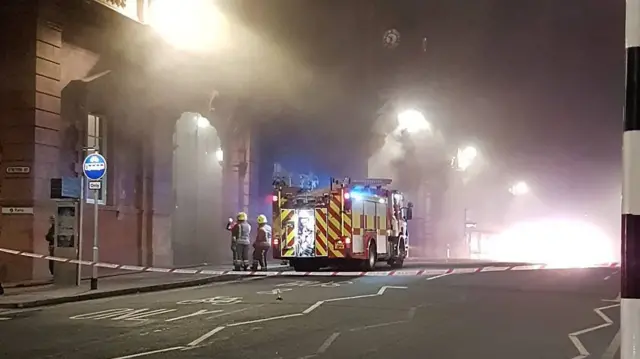 Fire at Nottingham Railway Station