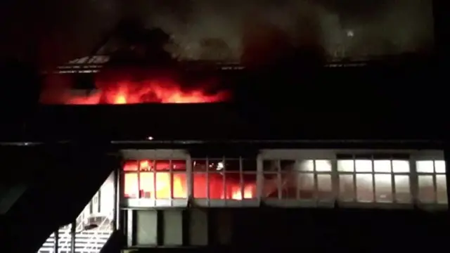 Fire at Nottingham Railway Station