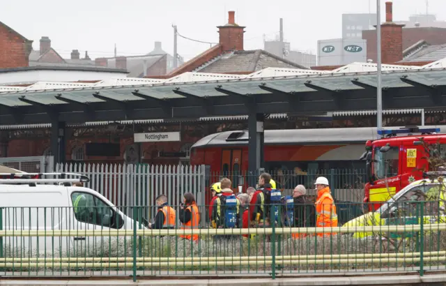 Nottingham fire at station