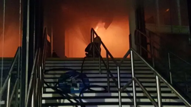 Fire at Nottingham station