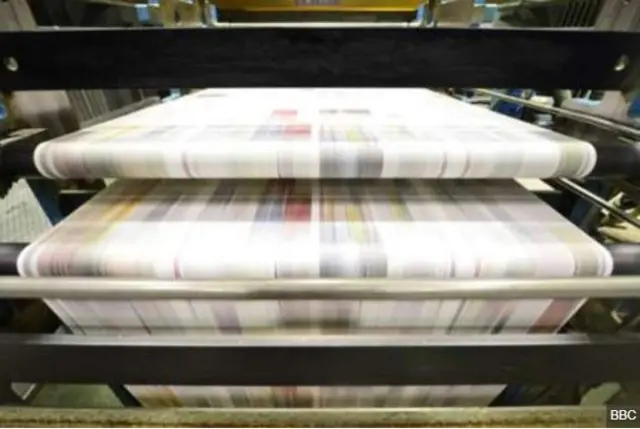 newspapers being printed