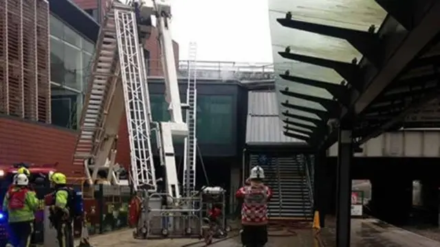 Fire at Nottingham Railway Station