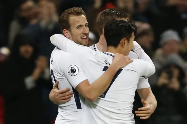 Tottenham celebrate