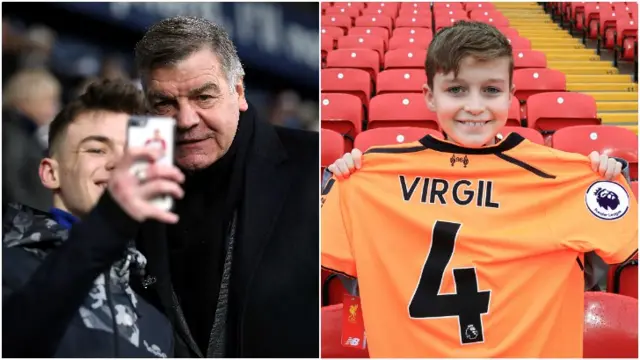 Allardyce and a Liverpool fan