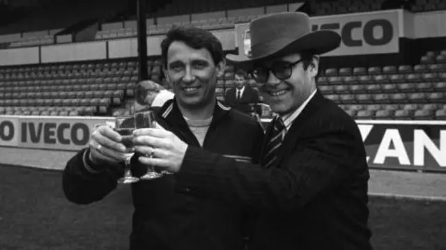 Graham Taylor and Elton John