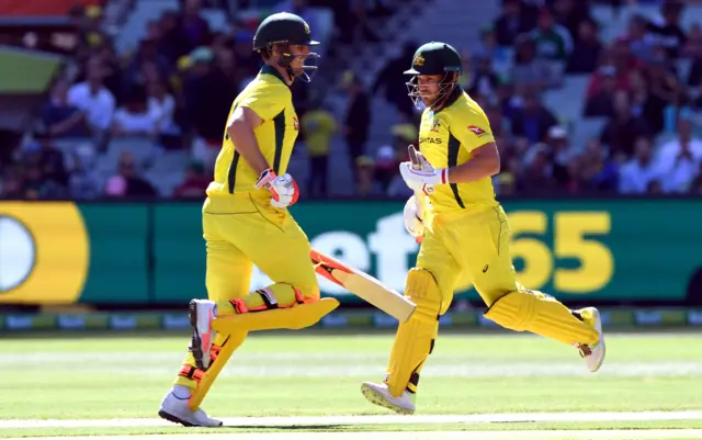 Mitchell Marsh and Aaron Finch