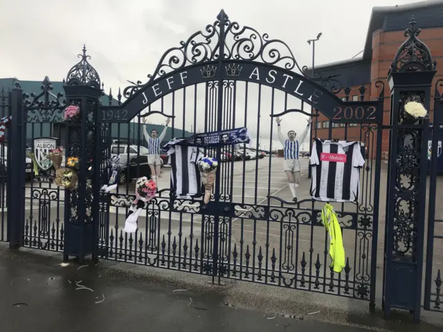 Hawthorns gates - tributes to Cyrille Regis: