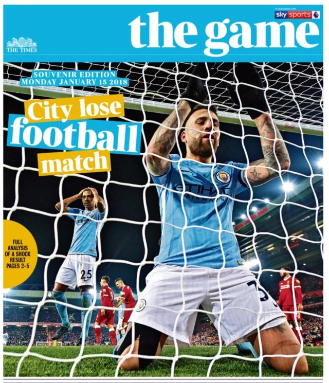 The Times back page