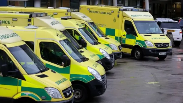 Ambulances at Royal Liverpool Hospital