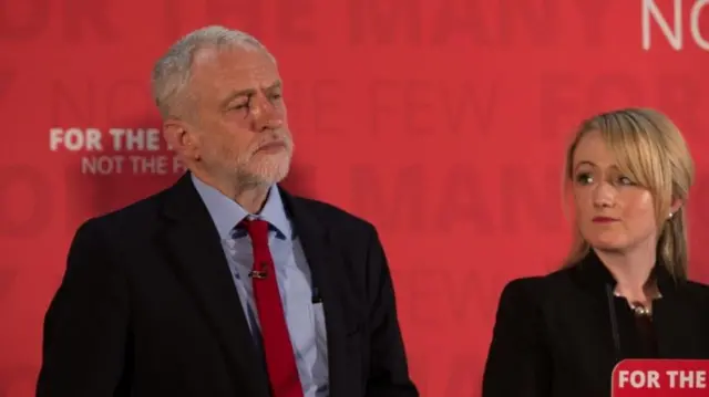 Jeremy Corbyn and Rebecca Long-Bailey