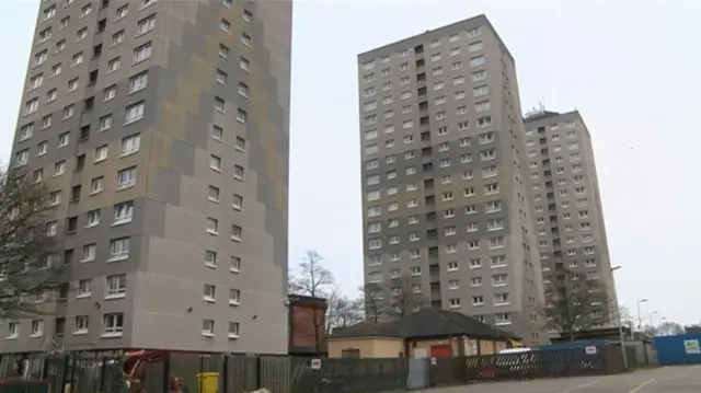 High rise flats in Scunthorpe