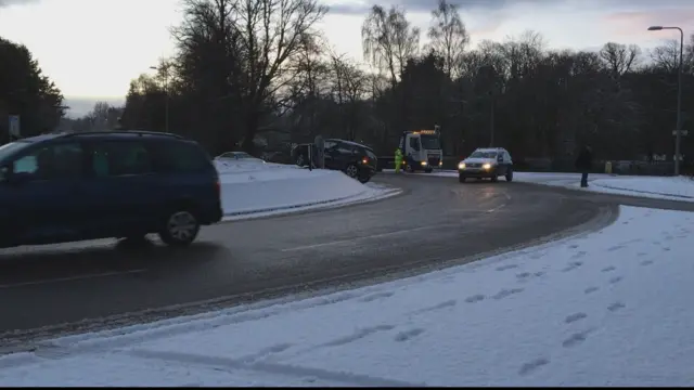 Car accident in Inverness