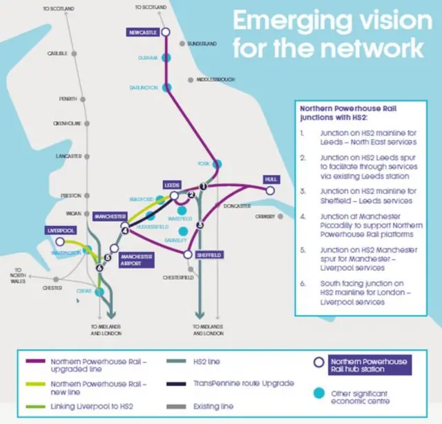 Map showing the plans