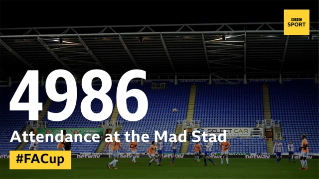 Less then five thousands at the Mad Stad tonight