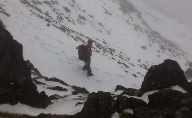 Rescuer on Scafell