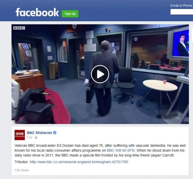 BBC Midlands Facebook page