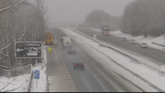 A74(M) near Lockerbie