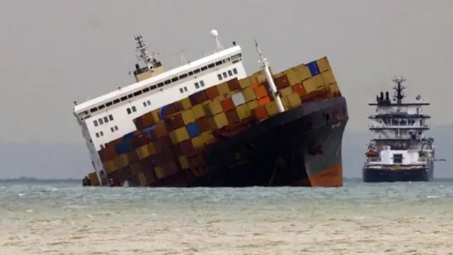 MSC Napoli grounded