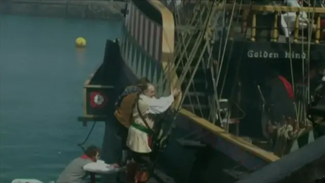 Pirates on the Golden Hind in 2015