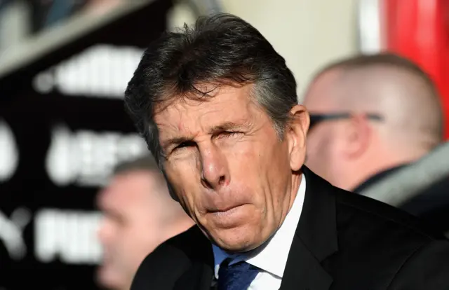 Leicester manager Claude Puel