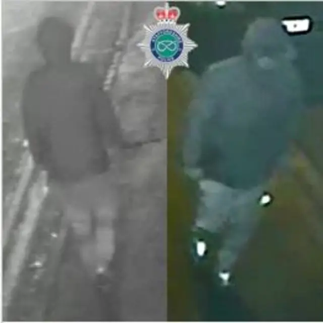 CCTV image of an arson suspect