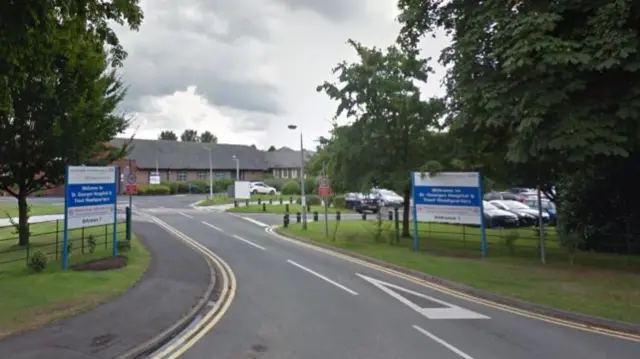 Entrance to St George's Hospital, Stafford