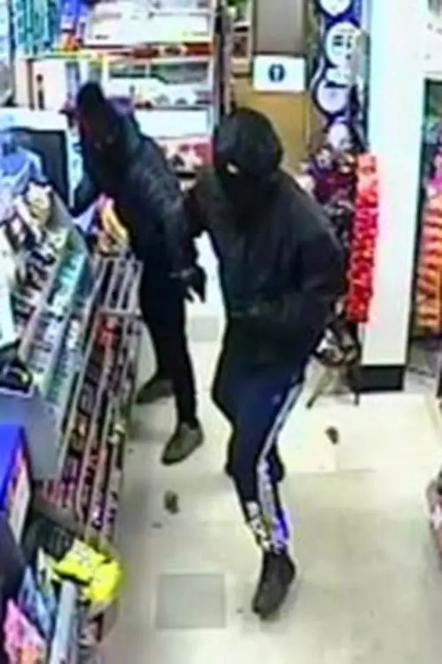 CCTV footage of robbery
