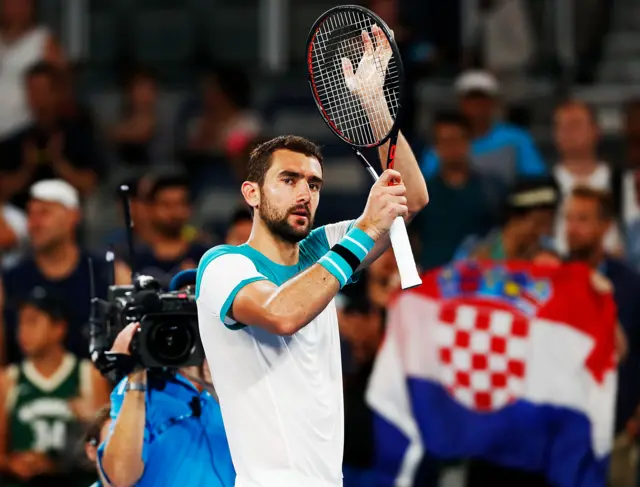 Cilic celebrates