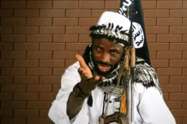 This screen grab image taken on January 2, 2018 from a video released on January 2, 2018 by Islamist group Boko Haram shows Boko Haram leader Abubakar Shekau