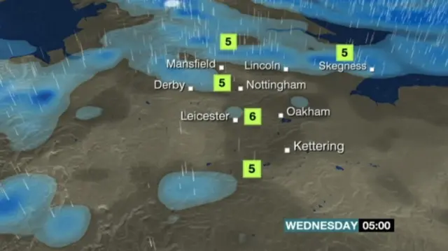 BBC Weather map