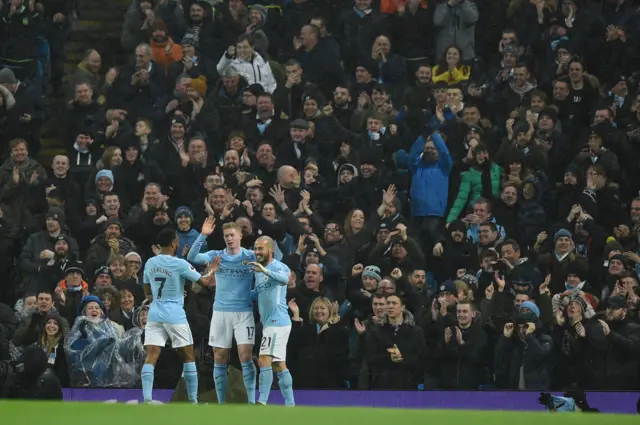 Manchester City celebrate