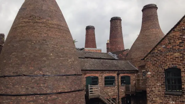 Gladstone Pottery Museum's bottle kilns