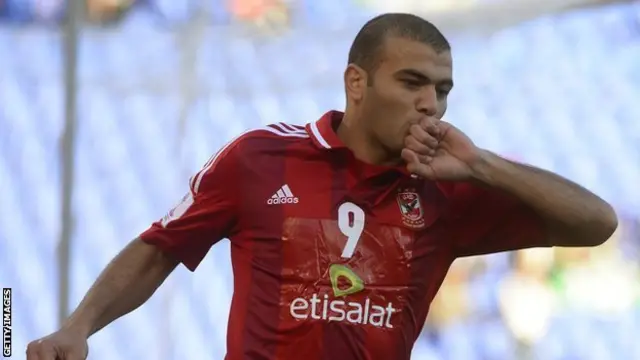 Egyptian striker Emad Moteab