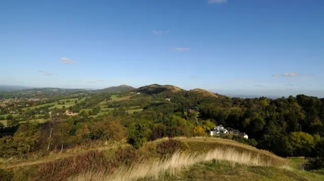 Malvern Hills in Worcestershire