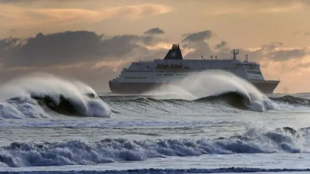 Storm Caroline brought high winds and rough seas in December