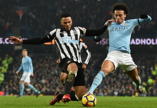 Leroy Sane and Jamaal Lascelles